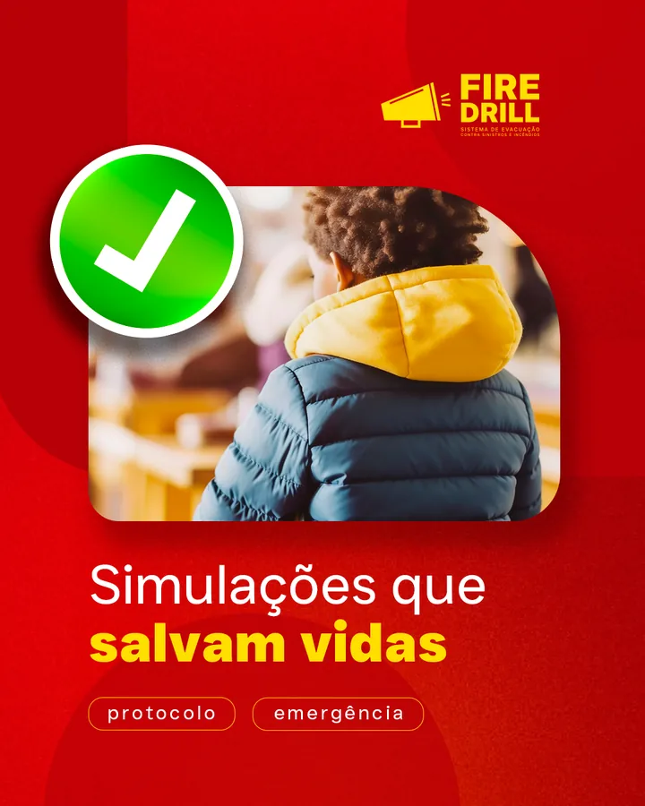 Publicação da FireDrill no Instagram: Simulações que salvam vidas